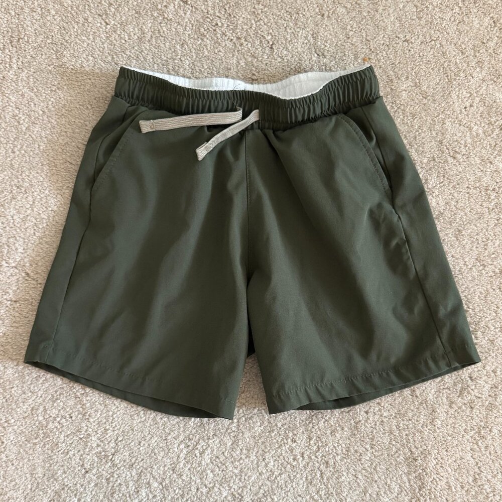Boys Cadets Le Club Short Green Size Youth 10-12
